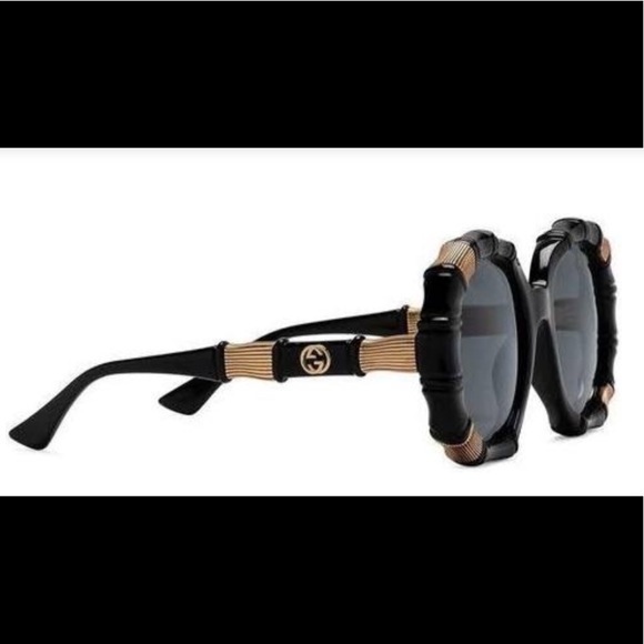 Never worn NWOT Gucci oversized bamboo sunglasses